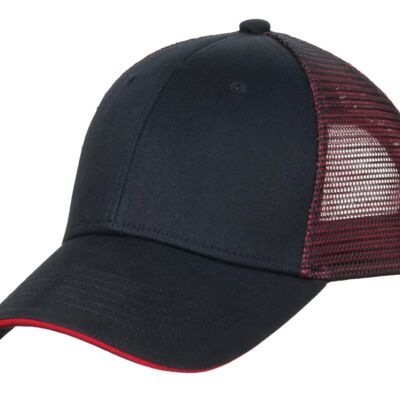 Double Mesh Snapback Sandwich Bill Cap Thumbnail