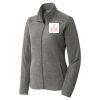 Women's Heather Microfleece Full Zip Jacket Thumbnail