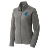 Women's Heather Microfleece Full Zip Jacket Thumbnail