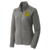 Women's Heather Microfleece Full Zip Jacket Thumbnail