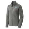 Women's Heather Microfleece Full Zip Jacket Thumbnail