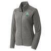 Women's Heather Microfleece Full Zip Jacket Thumbnail